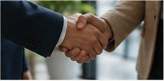 Business relationship meeting